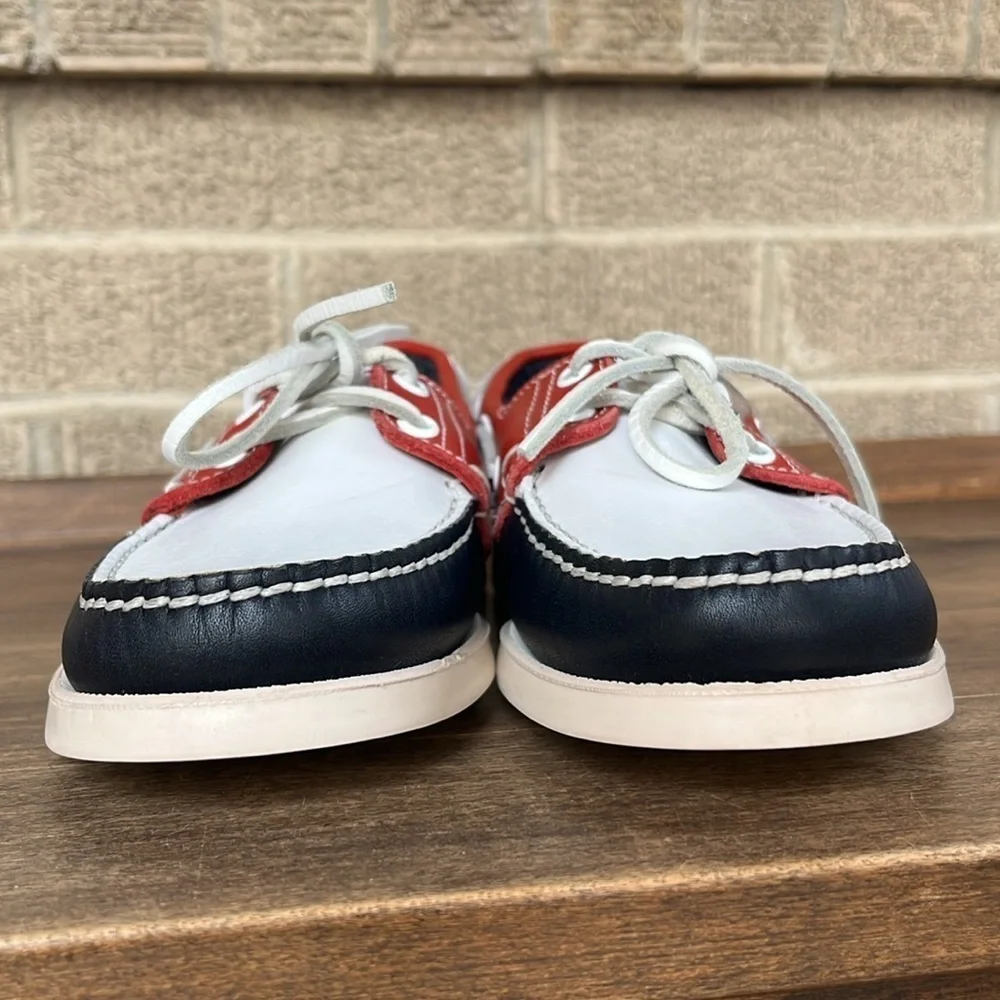 NWOT Paraboot x Dooney & Bourke Marine Loafers Red White Navy – Youth 4/5